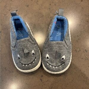 Gray Shark Slip-On Kids Shoes